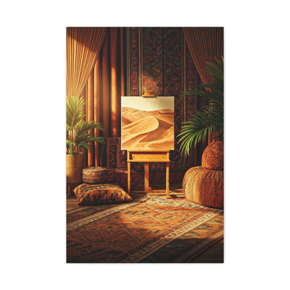 Bohemian Desert Studio Interior Wall Art & Canvas Prints