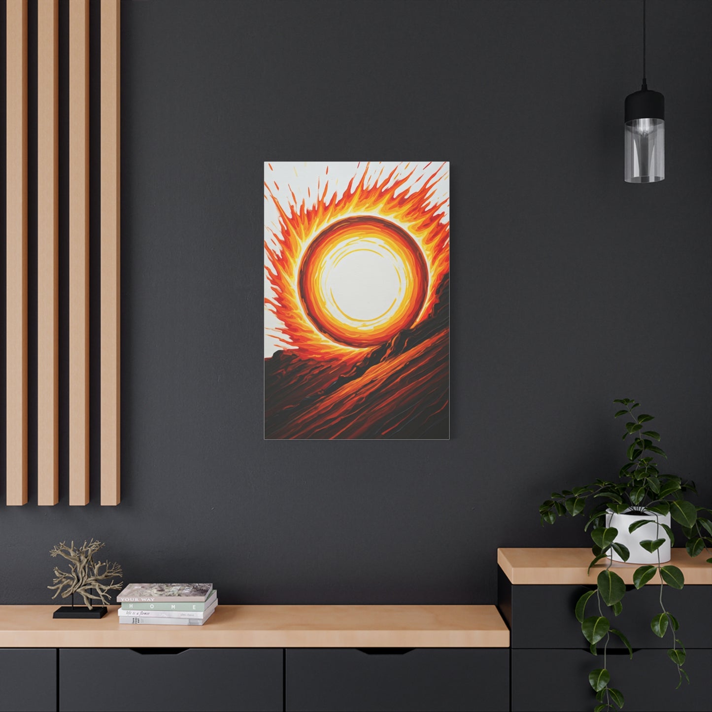 Solar Inferno Abstract Wall Art & Canvas Prints