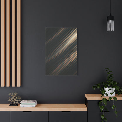 Golden Light Streak Abstract Wall Art & Canvas Prints