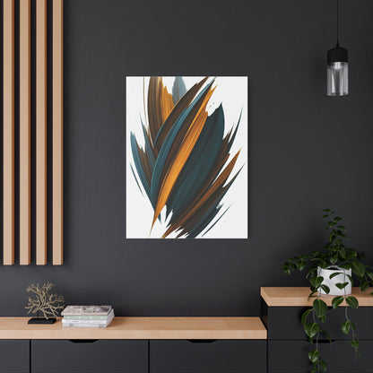 Teal Ember Surge Abstract Wall Art & Canvas Prints