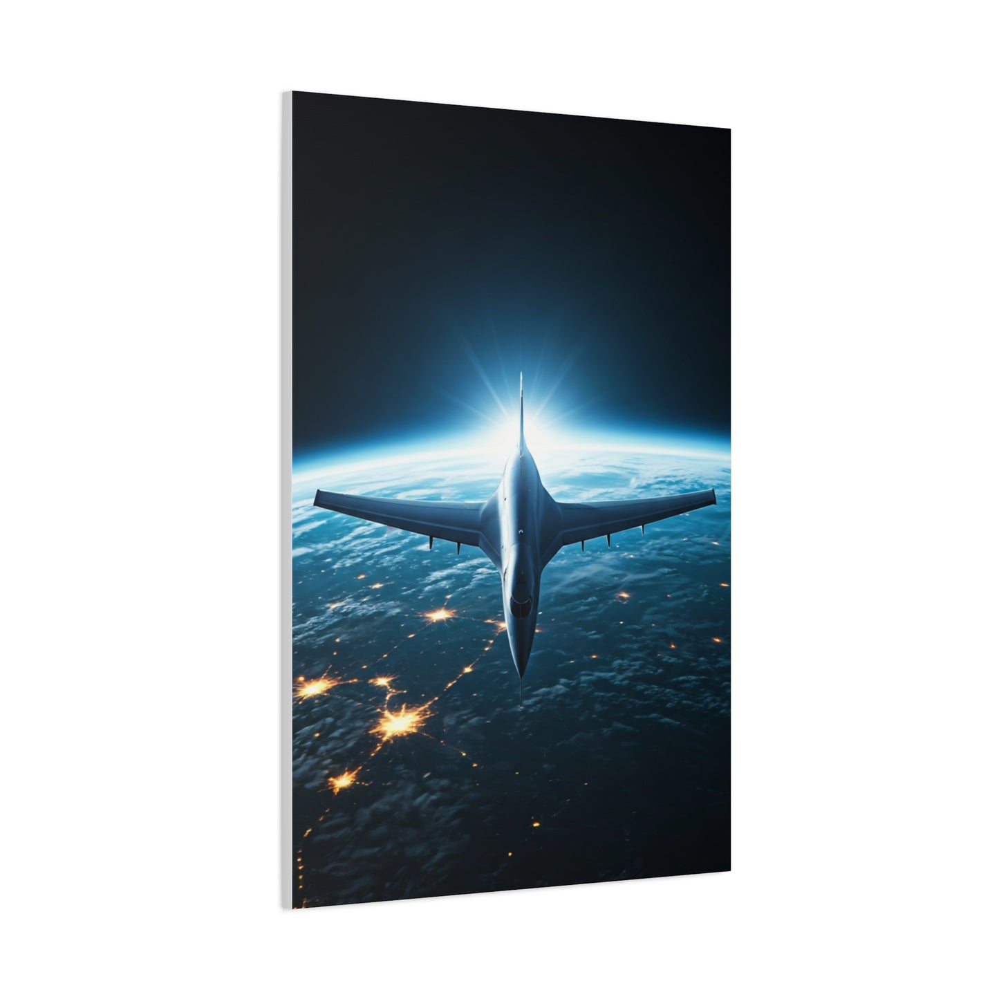 Space Edge Flight Perspective Wall Art & Canvas Prints