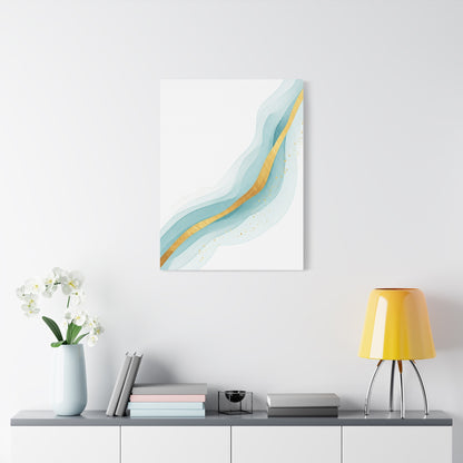 Gold Vein Flow Abstract Wall Art & Canvas Prints
