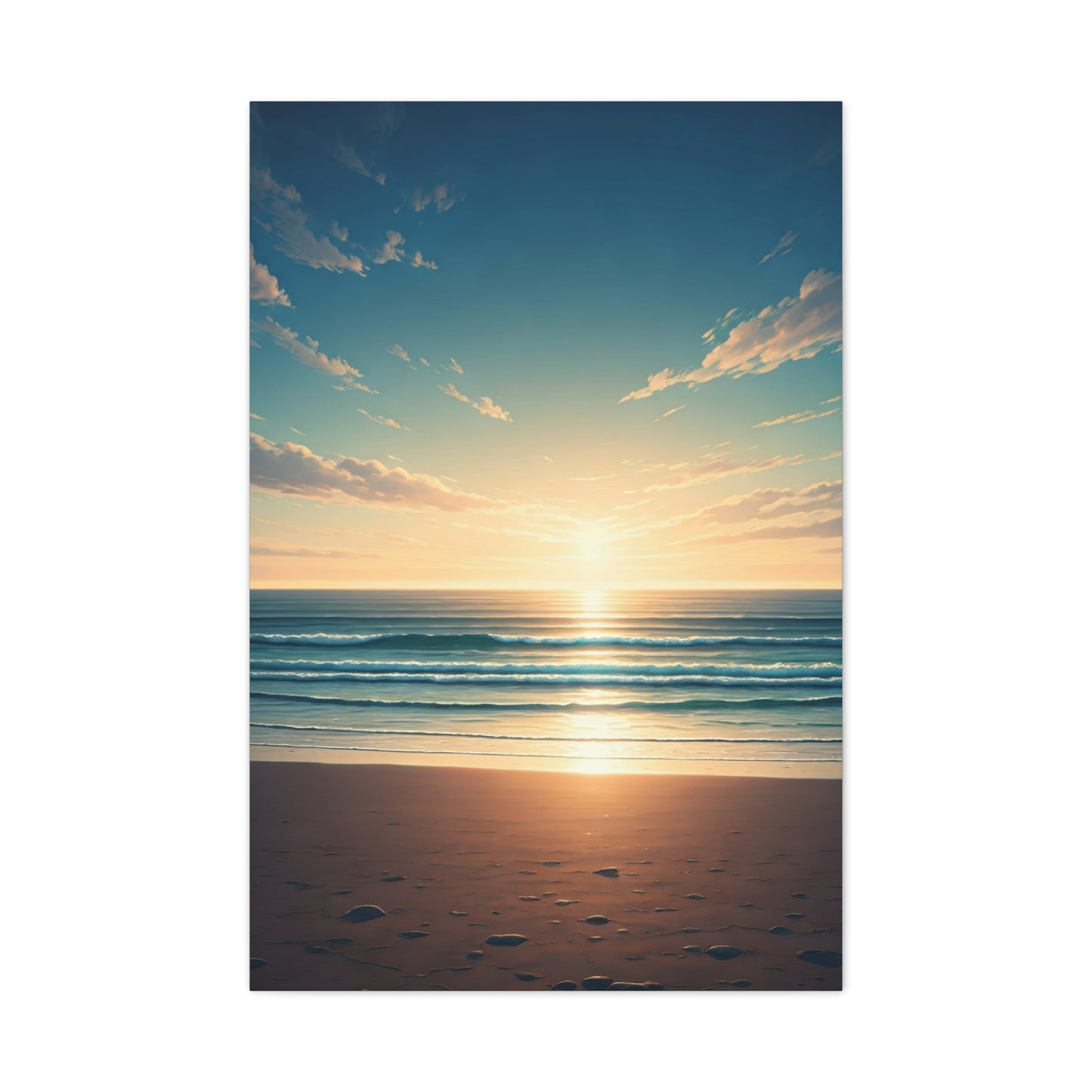 Endless Coastal Dawn Reflection Wall Art & Canvas Prints