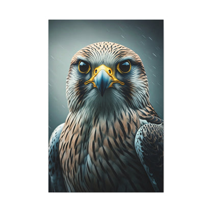 Intense Gaze Hawk Portrait Wall Art & Canvas Prints