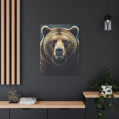 Golden Hour Bear in Pine Forest Wall Art & Canvas Prints