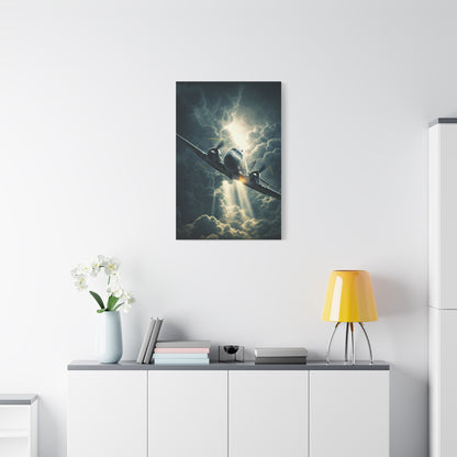 Lightning Storm Fighter Flight Wall Art & Canvas Prints