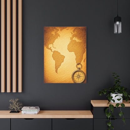 Compass Adventure World Map Wall Art & Canvas Prints