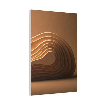 Sculpted Bronze Wave Form Wall Art & Canvas Prints