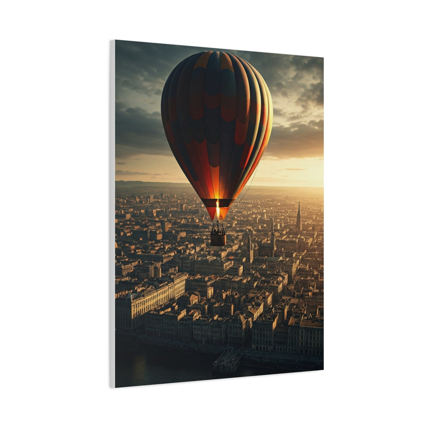 Hot Air Balloon City Horizon Wall Art & Canvas Prints