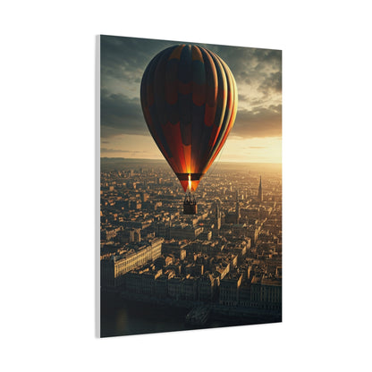 Hot Air Balloon City Horizon Wall Art & Canvas Prints
