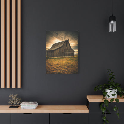 Golden Field Weathered Barn Wall Art & Canvas Prints