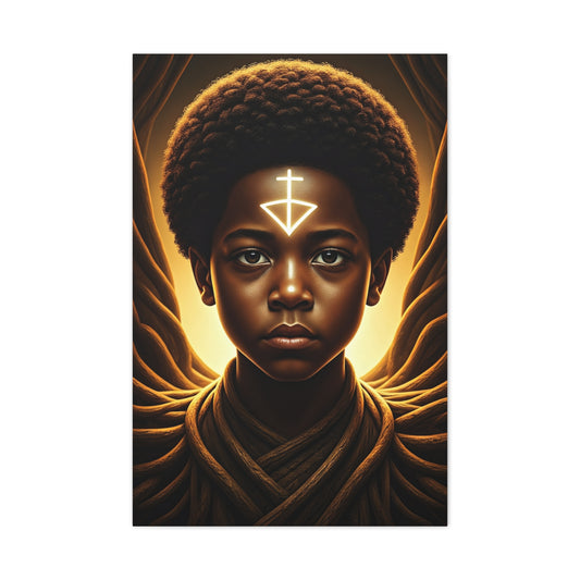 Sacred Youth Symbol Portrait Wall Art & Canvas Prints