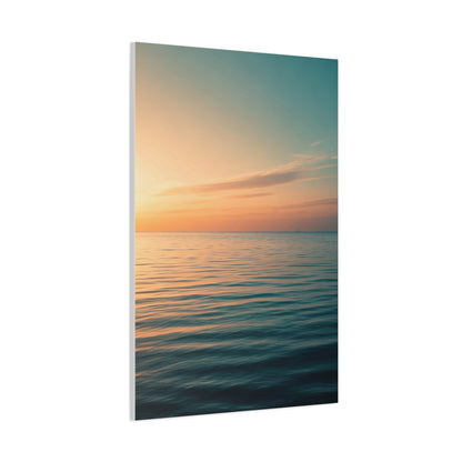 Tranquil Sunset Sea Horizon Wall Art & Canvas Prints