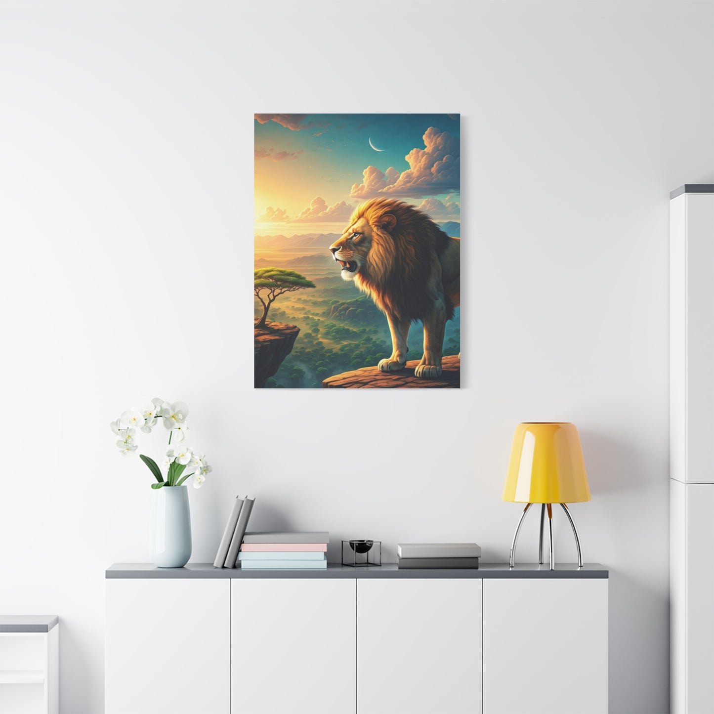 Lion Over the Horizon Majesty Wall Art & Canvas Prints