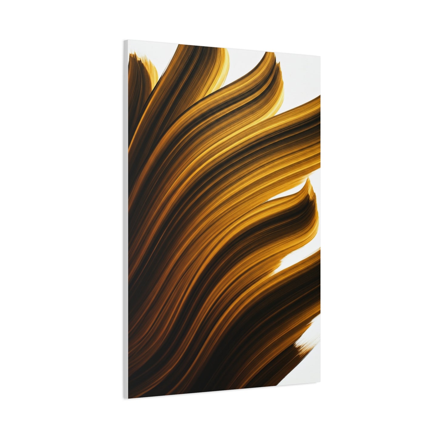 Golden Flux Motion Abstract Wall Art & Canvas Prints