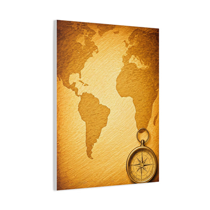 Compass Adventure World Map Wall Art & Canvas Prints