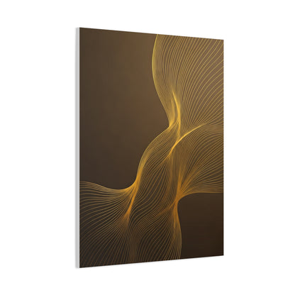 Golden Flow Light Abstract Wall Art & Canvas Prints