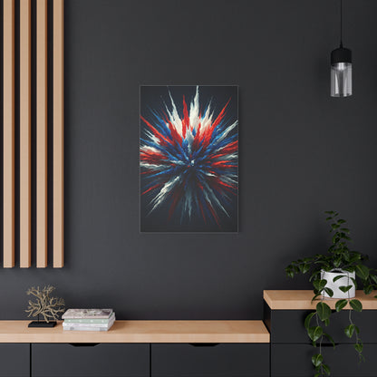 Abstract Patriotic Firework Burst Wall Art & Canvas Prints