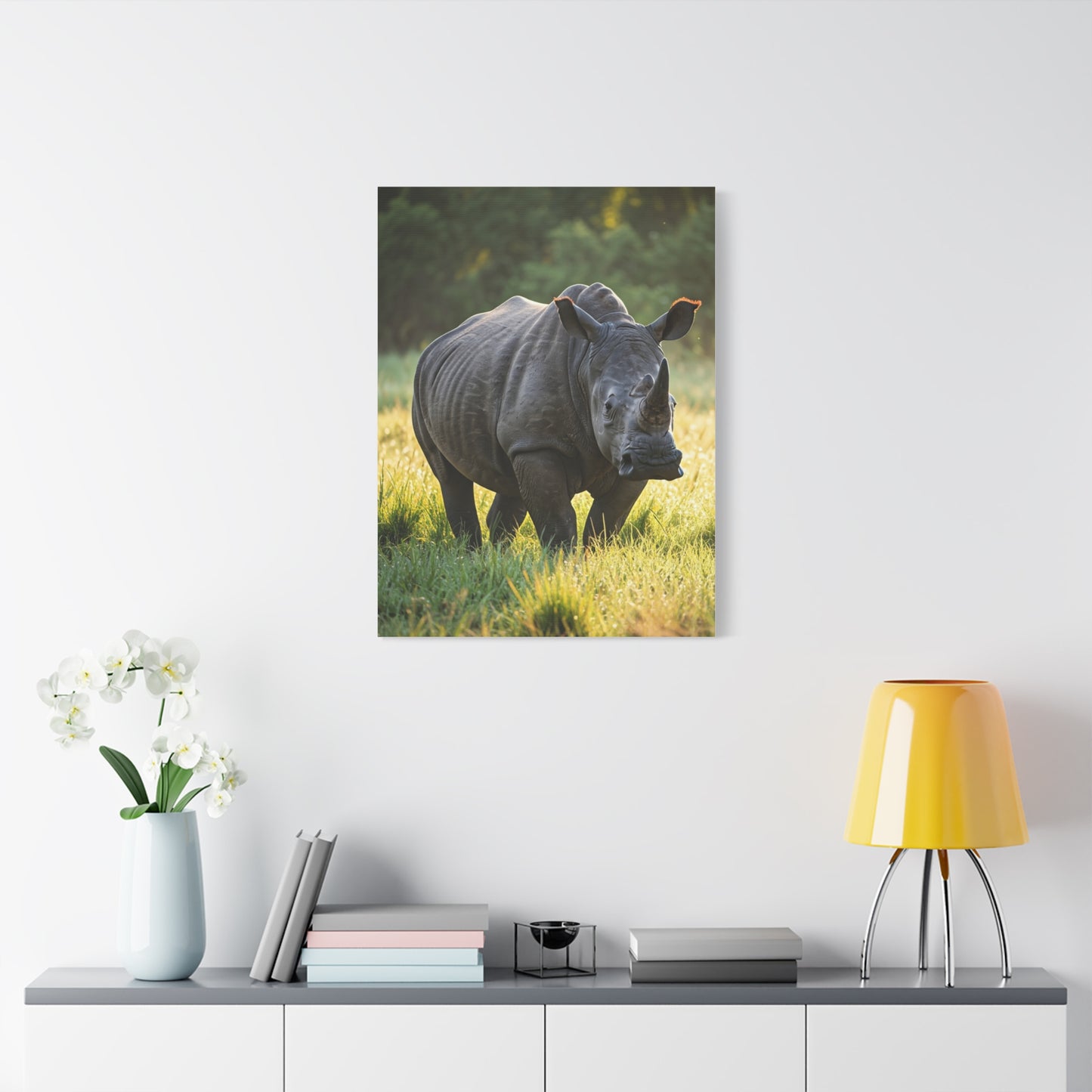 Quiet Strength Rhino Wall Art & Canvas Prints