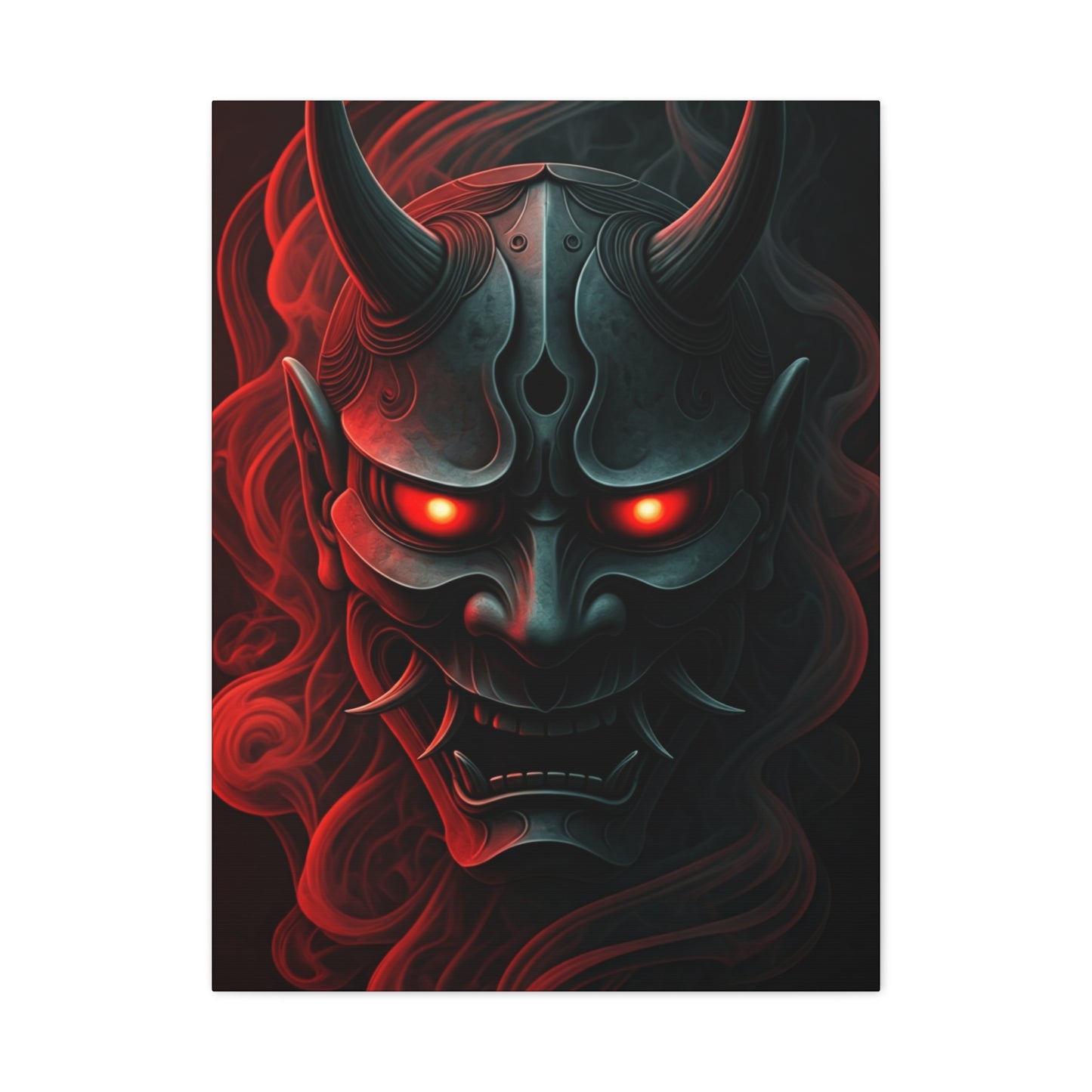 Dark Oni Mask Wall Art & Canvas Prints