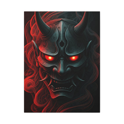 Dark Oni Mask Wall Art & Canvas Prints