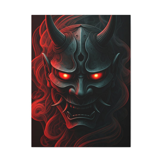 Dark Oni Mask Wall Art & Canvas Prints