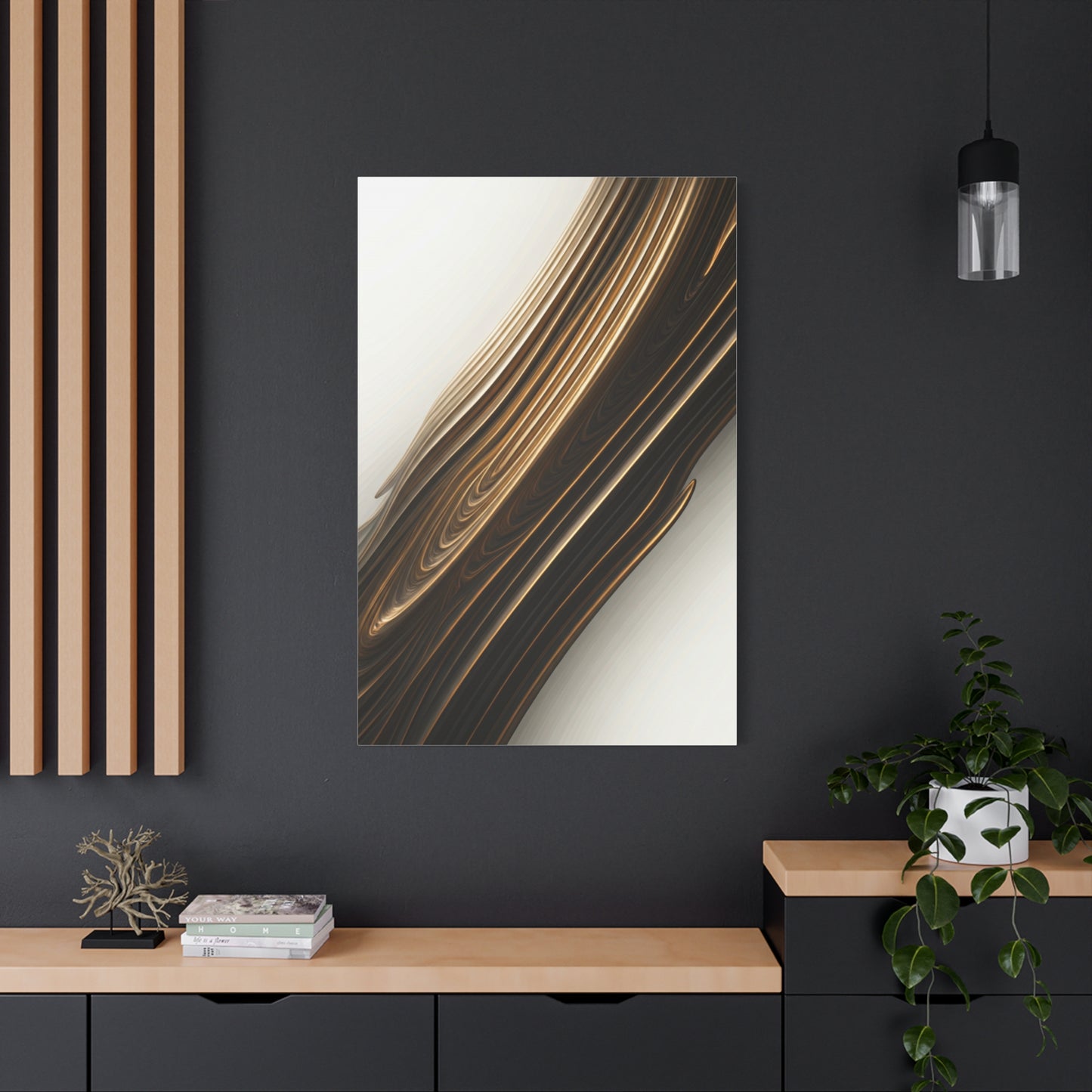 Golden Drift Flow Wall Art & Canvas Prints