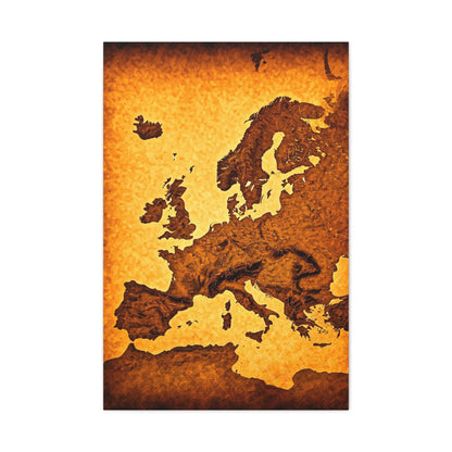 Classic World Scroll Map Wall Art & Canvas Prints