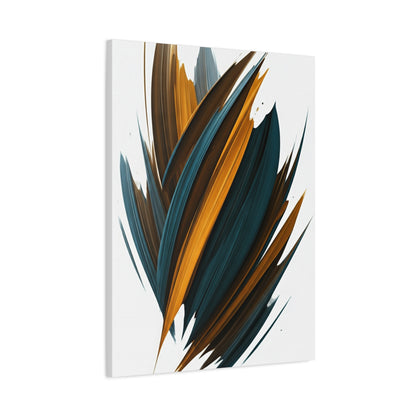 Teal Ember Surge Abstract Wall Art & Canvas Prints
