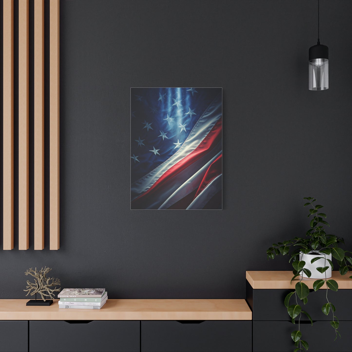 Lightning Freedom Flag Power Wall Art & Canvas Prints