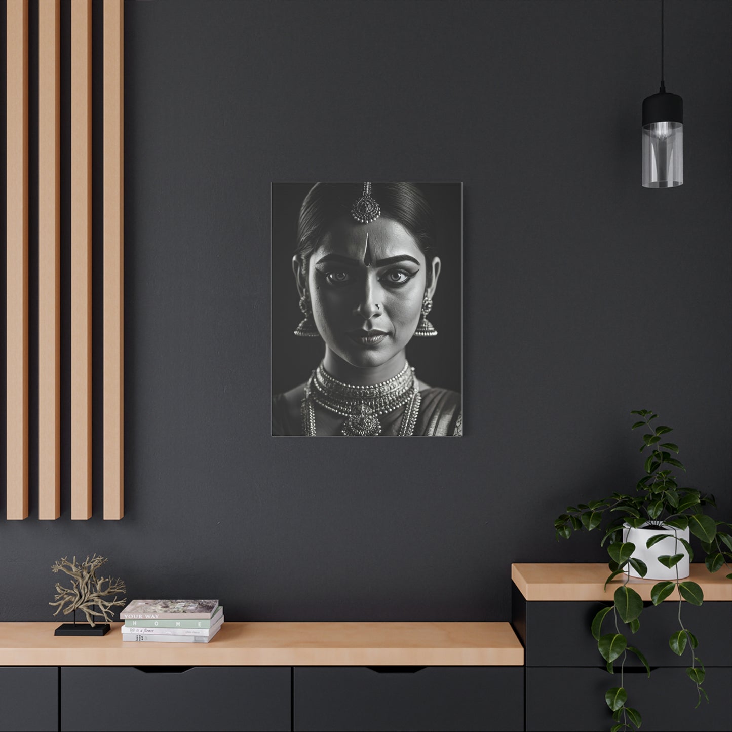 Timeless Elegance Black & White Cultural Portrait Wall Art & Canvas Prints