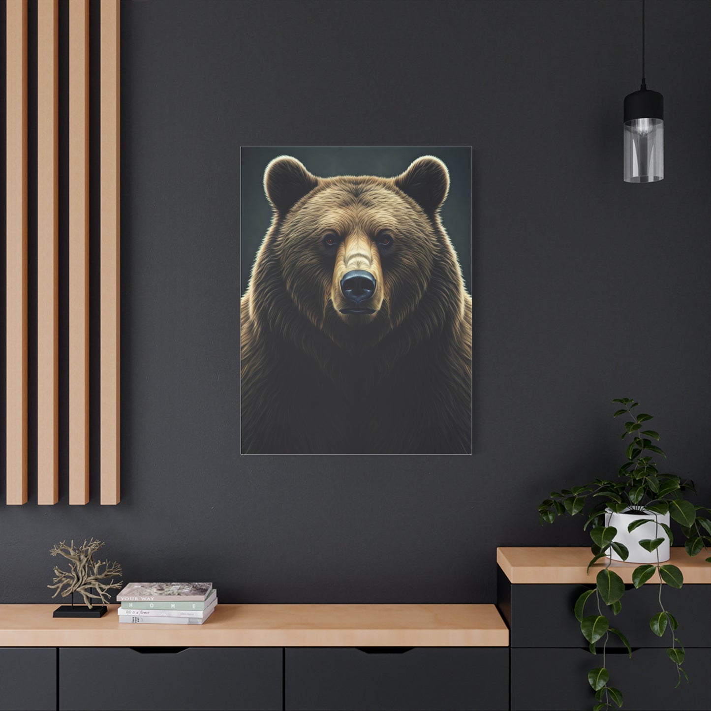 Intense Bear Gaze Wildlife Wall Art & Canvas Prints