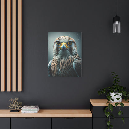 Intense Gaze Hawk Portrait Wall Art & Canvas Prints