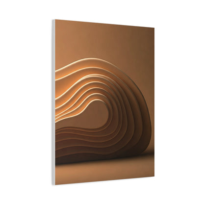 Sculpted Bronze Wave Statement Wall Art & Canvas Prints
