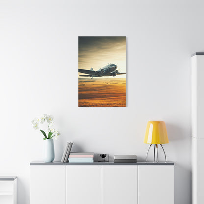 Golden Age Flight Over Desert Wall Art & Canvas Prints