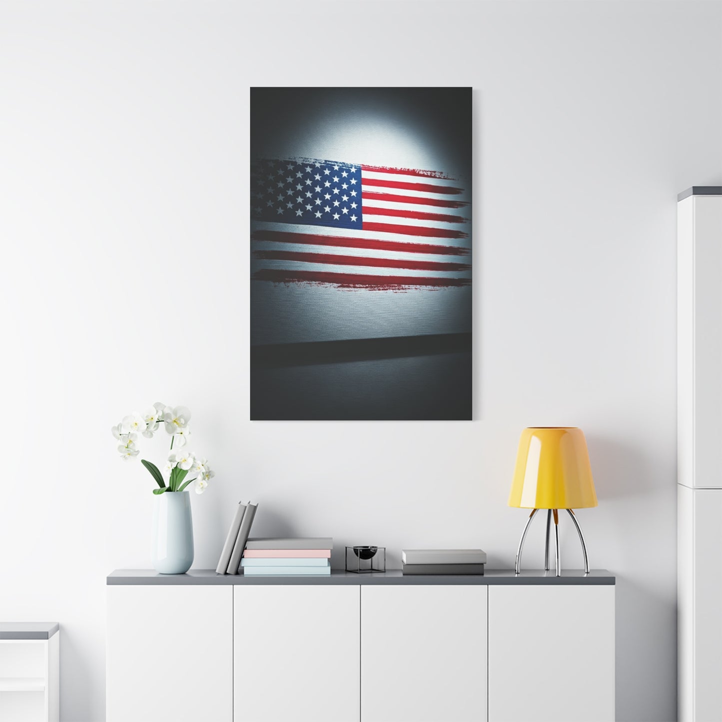Modern Framed Stars and Stripes Wall Art & Canvas Prints