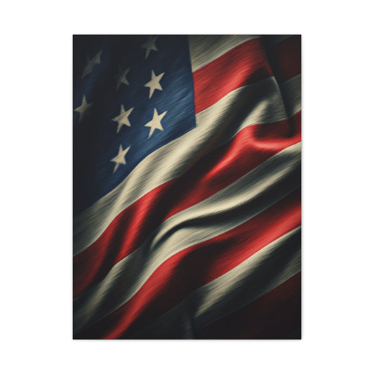 Classic Waving Stars and Stripes Wall Art & Canvas Prints