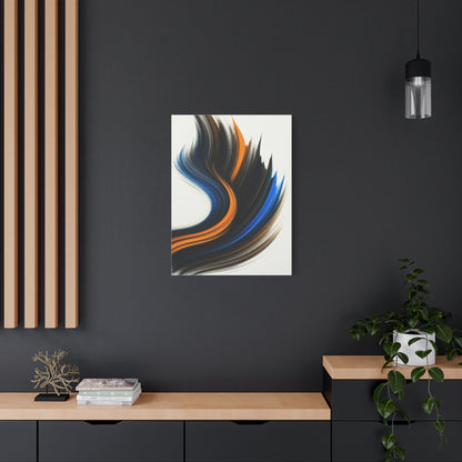 Blue and Gold Flow Abstract Wall Art & Canvas Prints