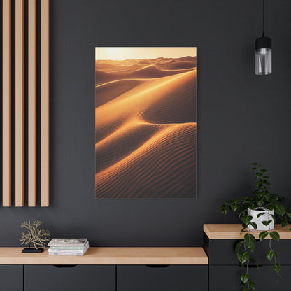 Golden Desert Waves Wall Art & Canvas Prints