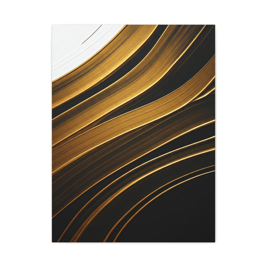 Golden Wave Abstract Wall Art & Canvas Prints