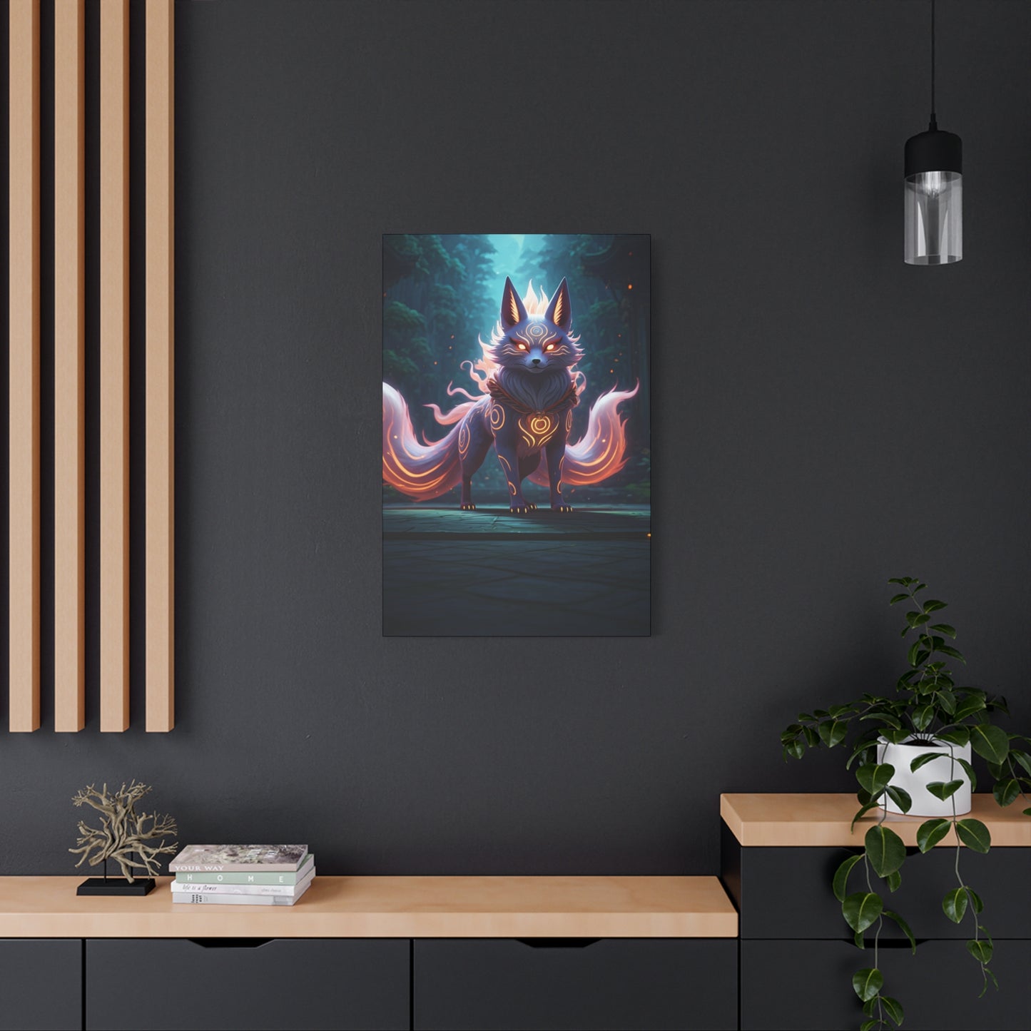 Celestial Kitsune Guardian Wall Art & Canvas Prints