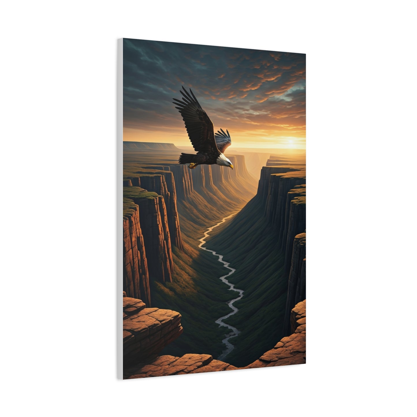Eagle Over the Canyon Wall Art & Canvas Prints