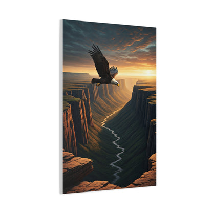 Eagle Over the Canyon Wall Art & Canvas Prints