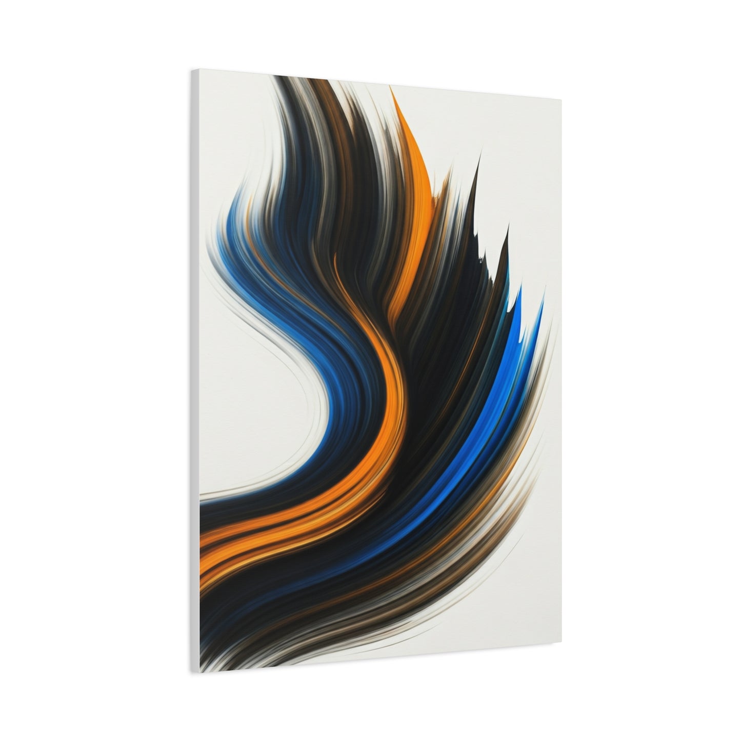 Blue and Gold Flow Abstract Wall Art & Canvas Prints