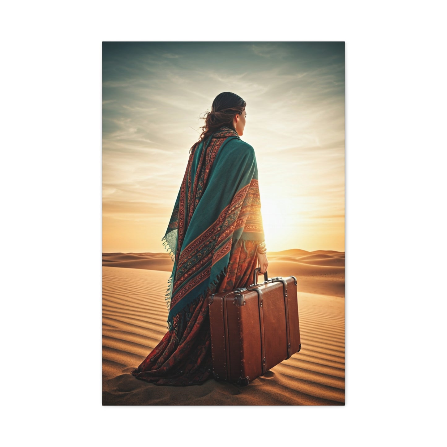 Desert Journey at Golden Hour – Wall Art & Canvas Prints