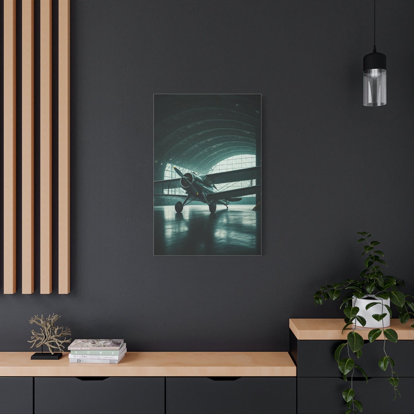 Modern Hangar Aircraft Silence Wall Art & Canvas Prints
