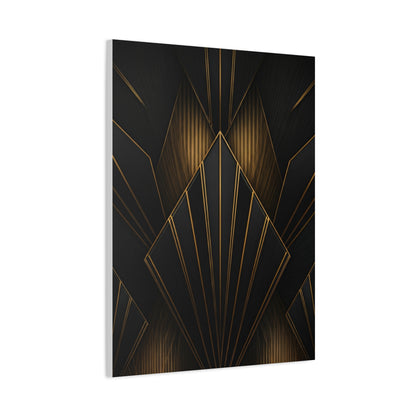 Deco Diamond Elegance Black & Gold Wall Art & Canvas Prints