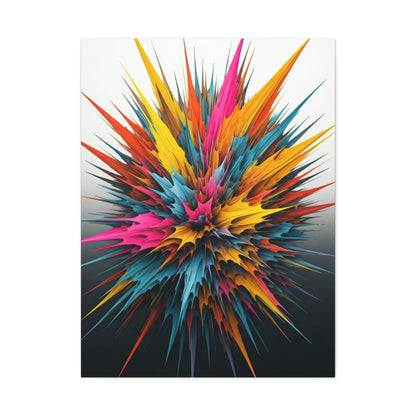 Explosive Color Bloom Abstract Wall Art & Canvas Prints