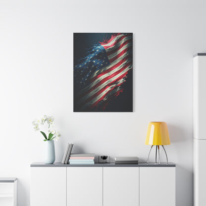 Artistic Brushstroke Flag of Freedom Wall Art & Canvas Prints