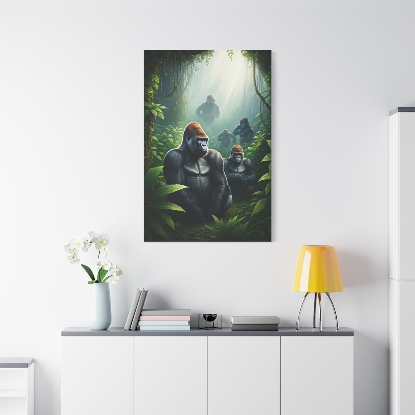 Jungle Guardians Gorilla Family Wall Art & Canvas Prints